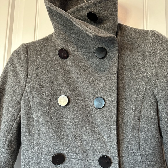 Talula Babaton Wool & Cashmere Coat Women’s XXS Heather Dark Grey - Picture 4 of 9